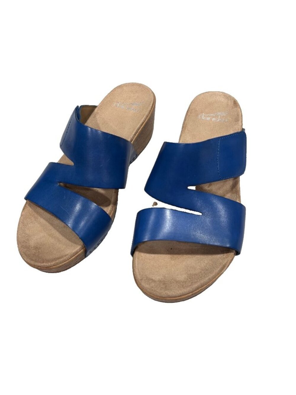 Dansko Lacee Slip On Wedge Sandals Leather Upper Size 39